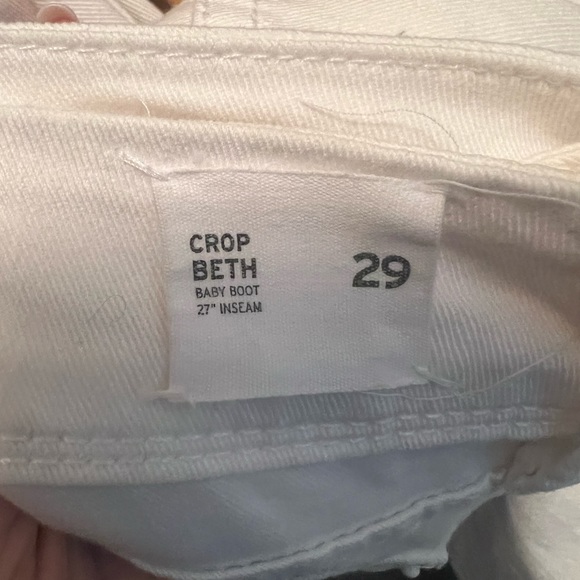 Hudson Cropped White Jeans Size 29 - Picture 10 of 10